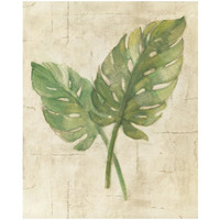 Monstera Leaves Neutral Crop -Paper Art-18"x22"