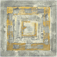 Gold Tapestry II Gold and White -Paper Art-26"x26"