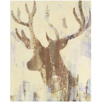 Golden Antlers II Neutral Grey -Paper Art-18&quotx22"