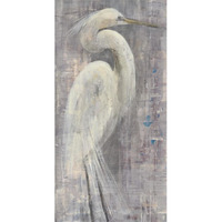 Coastal Egret I Legs -Paper Art-20"x38"