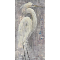 Coastal Egret I Legs -Paper Art-26"x50"