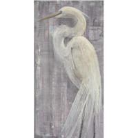 Coastal Egret II Legs -Paper Art-26"x50"