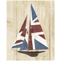 British Flag Sailboat -Paper Art-22"x26"