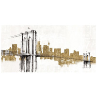 Skyline Crossing Gold -Paper Art-26"x14"