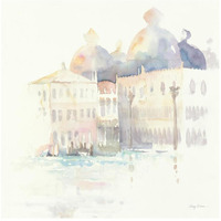 Venice Evening Crop -Paper Art-20"x20"