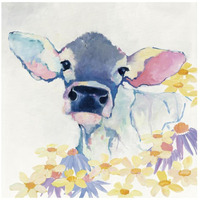 Bessie with Flowers -Paper Art-42&quotx42"