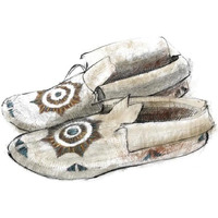 Indian Moccasins -Paper Art-18&quotx22"