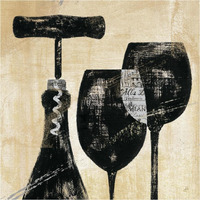 Wine Selection II -Paper Art-38"x38"