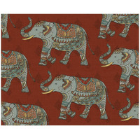 Elephant Caravan Pattern M -Paper Art-30"x24"