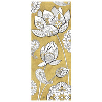 Color my World Lotus II Gold -Paper Art-32"x77"