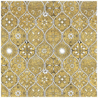 Color my World Spice Mosaic Pattern Gold -Paper Art-20"x20"