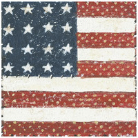 Americana Quilt IV -Paper Art-20"x20"