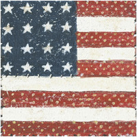 Americana Quilt IV -Paper Art-32"x32"