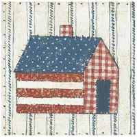 Americana Quilt III -Paper Art-26"x26"