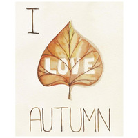 Autumn Love I -Paper Art-22"x26"