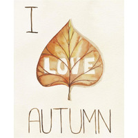 Autumn Love I -Paper Art-30"x37"