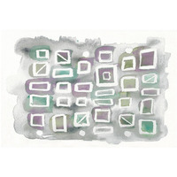 Watercolor Squares Bright -Paper Art-32&quotx22"