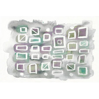 Watercolor Squares Bright -Paper Art-50"x34"