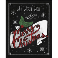 Christmas Chalkboard I -Paper Art-24"x30"