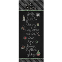 Christmas Chalkboard Nice -Paper Art-14"x32"