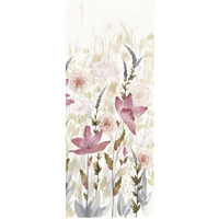 Watercolor Garden III Light -Paper Art-22"x52"