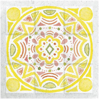 Citrus Tile II -Paper Art-26"x26"