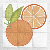 Citrus Tile V -Paper Art-20"x20"