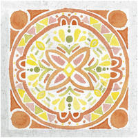 Citrus Tile I v2 -Paper Art-26"x26"