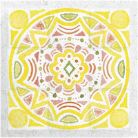 Citrus Tile II v2 -Paper Art-42"x42"