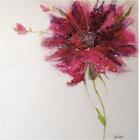 Pink Daisy -Paper Art-38"x38"