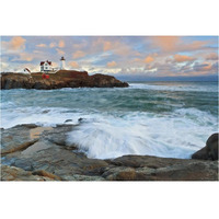 Nubble Sunset -Paper Art-38"x26"