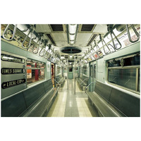 NYC Subway -Paper Art-50"x34"