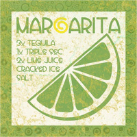 Cocktail Recipes - Margarita -Paper Art-38&quotx38"