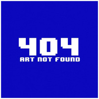 Virtual Messages in the Real World - 404 Square Blue -Paper Art-42"x42"