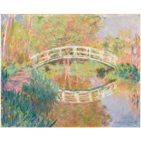 Japanese Footbridge, Giverny, 1895 -Paper Art-24"x19.82"