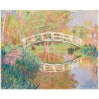 Japanese Footbridge, Giverny, 1895 -Paper Art-32"x26.3"