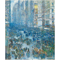 Fifth Avenue, 1919 -Paper Art-20.333"x24"