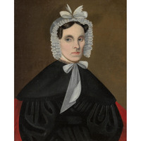 Sally Avery Olds, 1837 -Paper Art-14.8"x18"