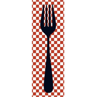 Mealtime: Picnic - Fork -Paper Art-26"x74"