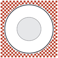 Mealtime: Picnic - Plate -Paper Art-20"x20"