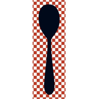 Mealtime: Picnic - Spoon -Paper Art-26"x74"