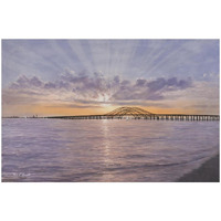 Sun Rays Over Captree -Paper Art-50"x34"