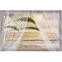 Surf & Palm View -Paper Art-38"x26"