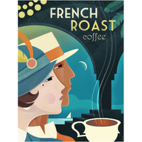 French Roast Coffee -Paper Art-14"x18"