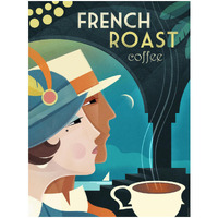 French Roast Coffee -Paper Art-20"x26"