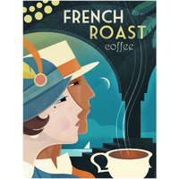 French Roast Coffee -Paper Art-32"x42"