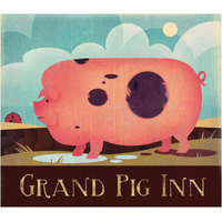 Grand Pig Inn -Paper Art-18"x16.08"