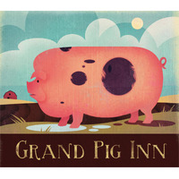 Grand Pig Inn -Paper Art-38"x33.68"