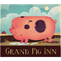 Grand Pig Inn -Paper Art-42"x37.2"