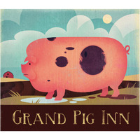 Grand Pig Inn -Paper Art-46"x40.72"